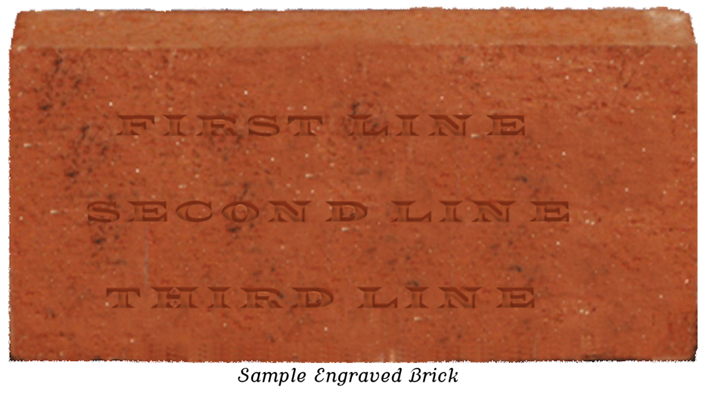 Purchase An Engraved Brick for $35.00